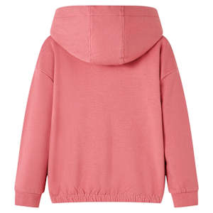 Sweat-shirt &agrave; capuche pour enfants rose ancien 92