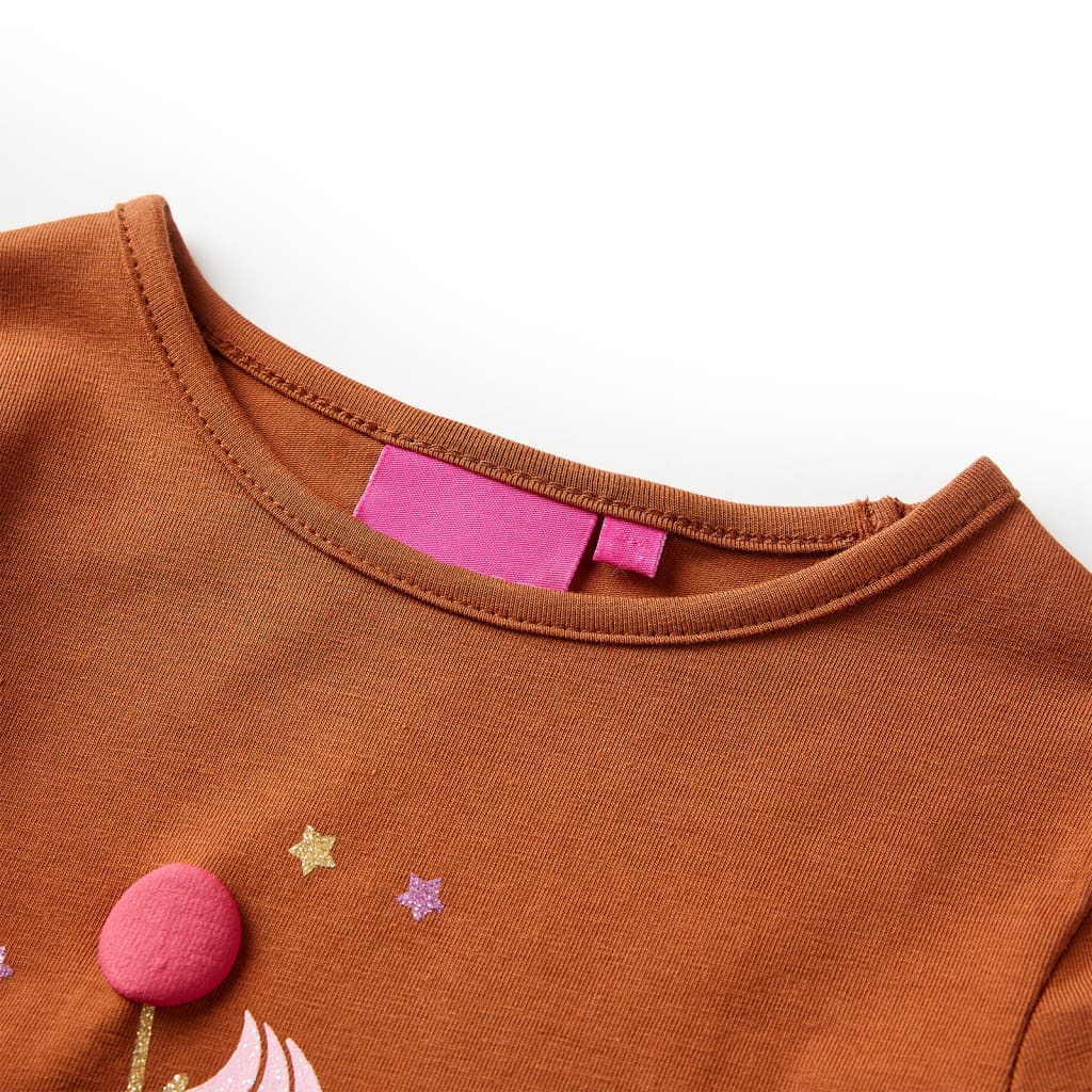 Thumbnail - vidaXL Kinder-Langarmshirt Cognac 92