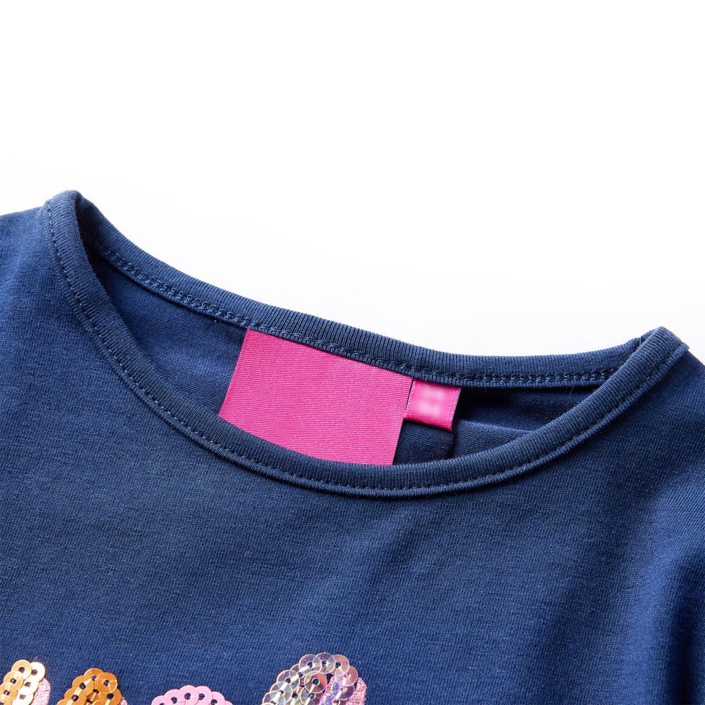Thumbnail - vidaXL Kinder-Langarmshirt Marineblau 104