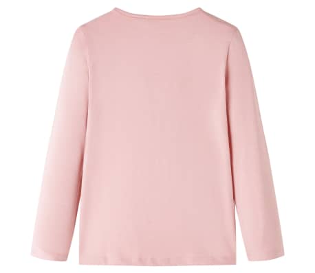 Kids' T-shirt with Long Sleeves Light Pink 140