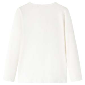 Kinder-Langarmshirt Ecru 92