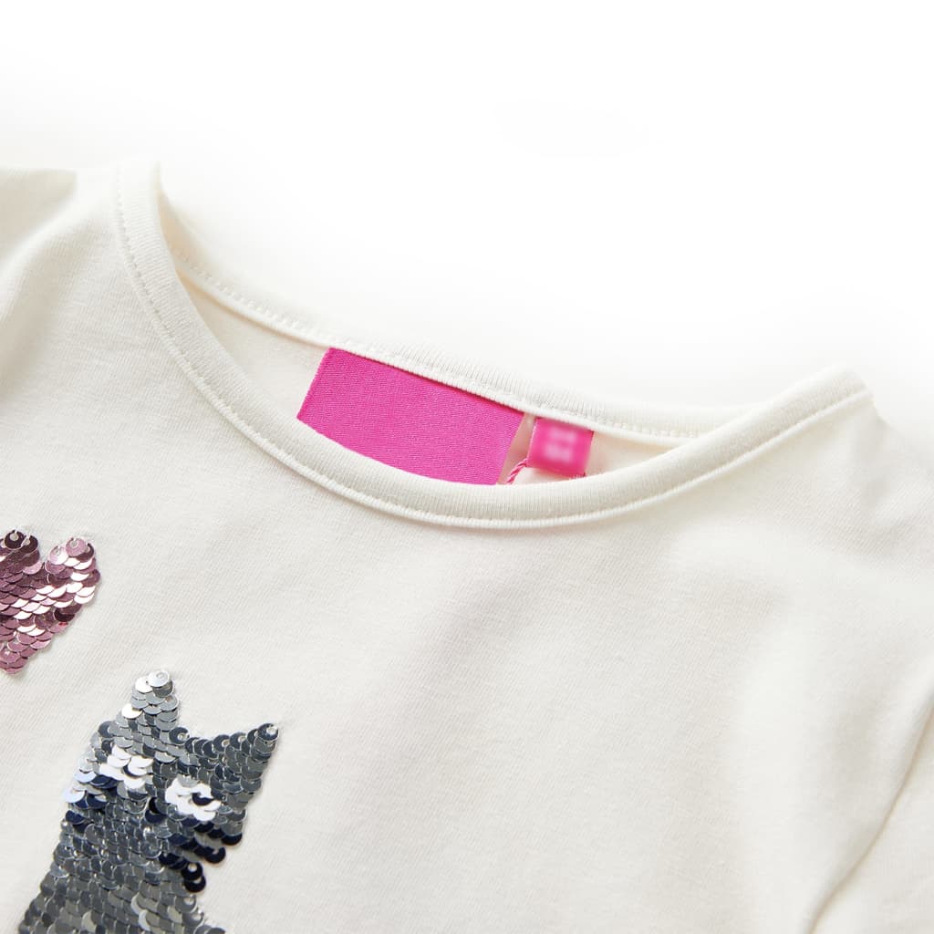Thumbnail - vidaXL Kinder-Langarmshirt Ecru 104