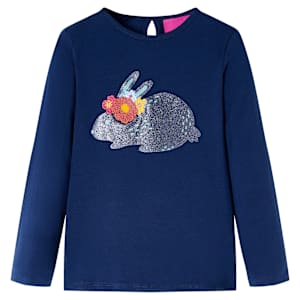 Pikkade varrukatega lastes&auml;rk, tumesinine, 104