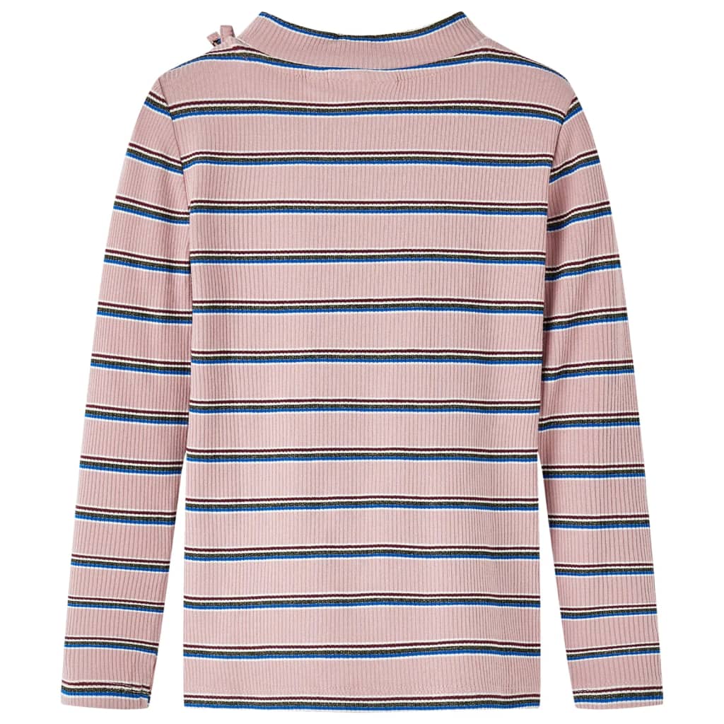 vidaXL Kindershirt met lange mouwen 128 lichtroze afbeelding