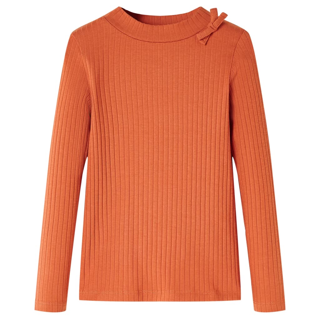 vidaXL Kinder-Langarmshirt Dunkelorange 104