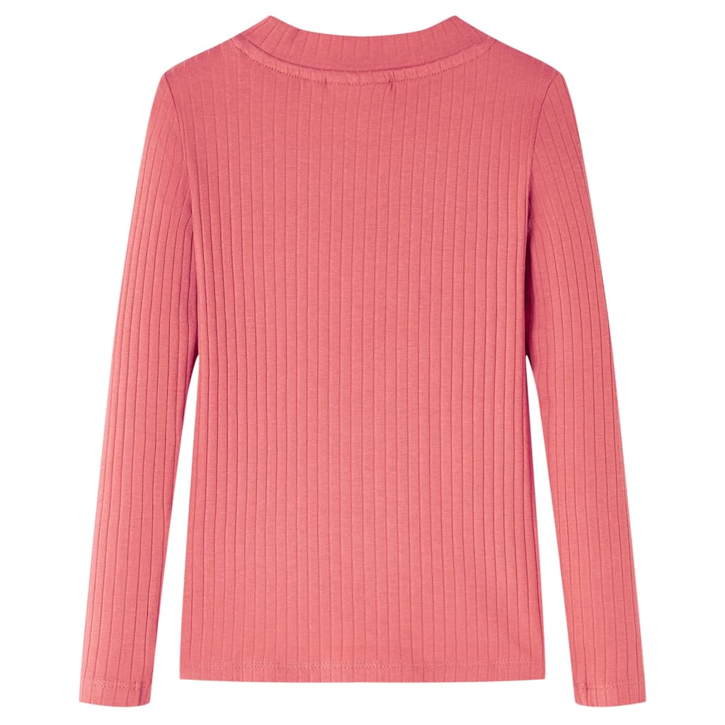 vidaXL Kindershirt met lange mouwen 92 oudroze afbeelding