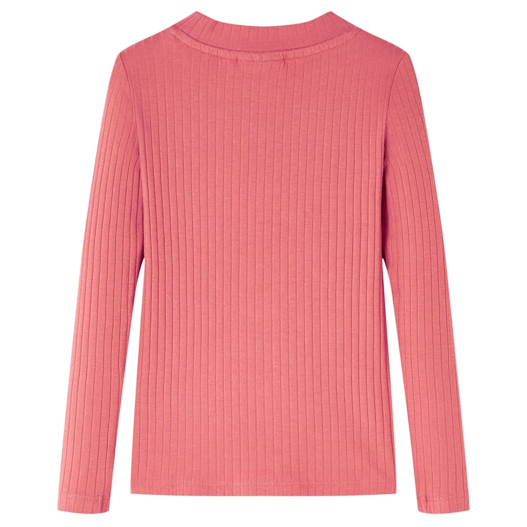 vidaXL Kindershirt met lange mouwen 116 oudroze afbeelding