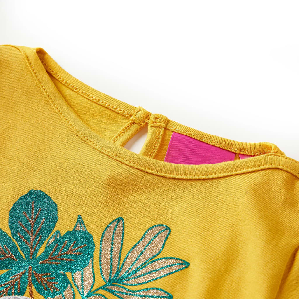 Thumbnail - vidaXL Kinder-Langarmshirt Ocker 140
