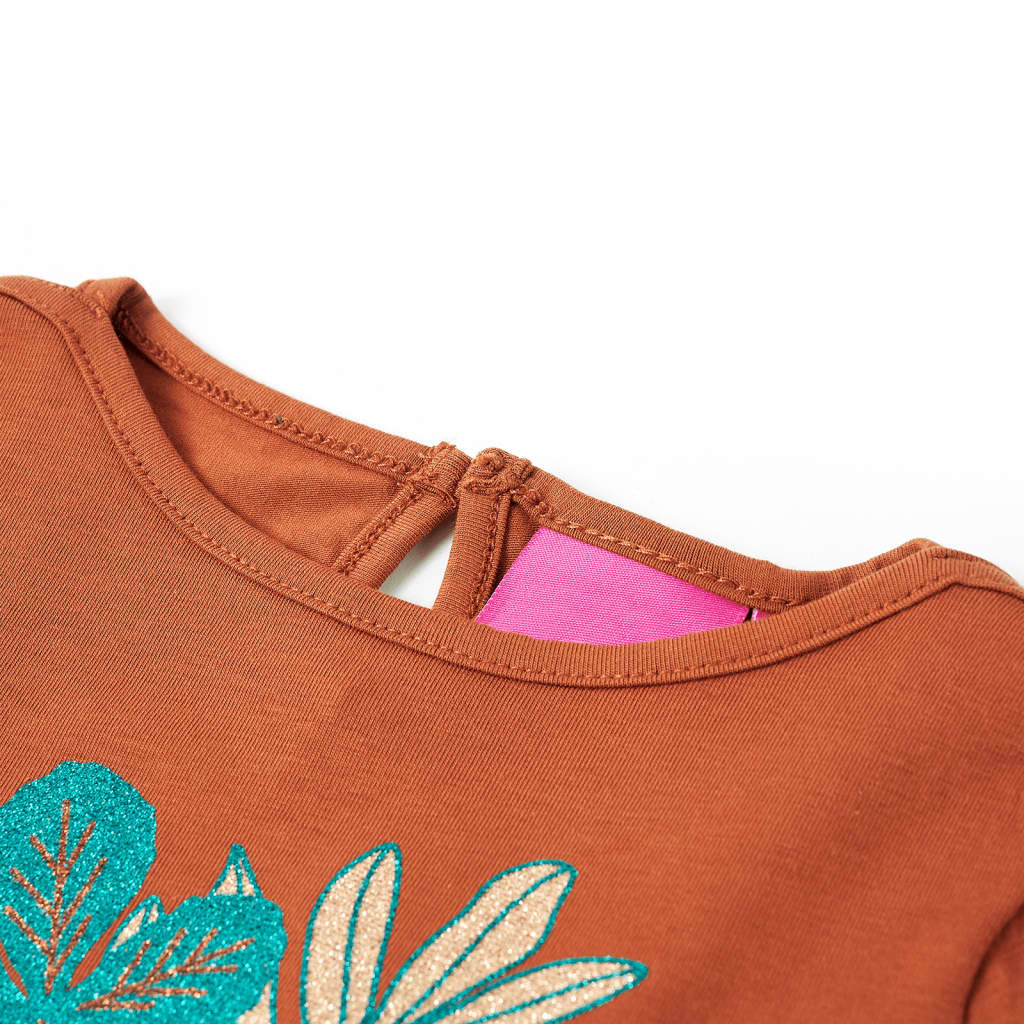 Thumbnail - vidaXL Kinder-Langarmshirt Cognac 92