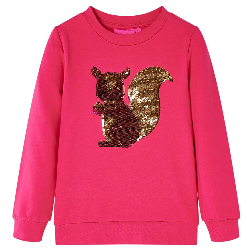 vidaXL Kinder-Sweatshirt Knallrosa 92