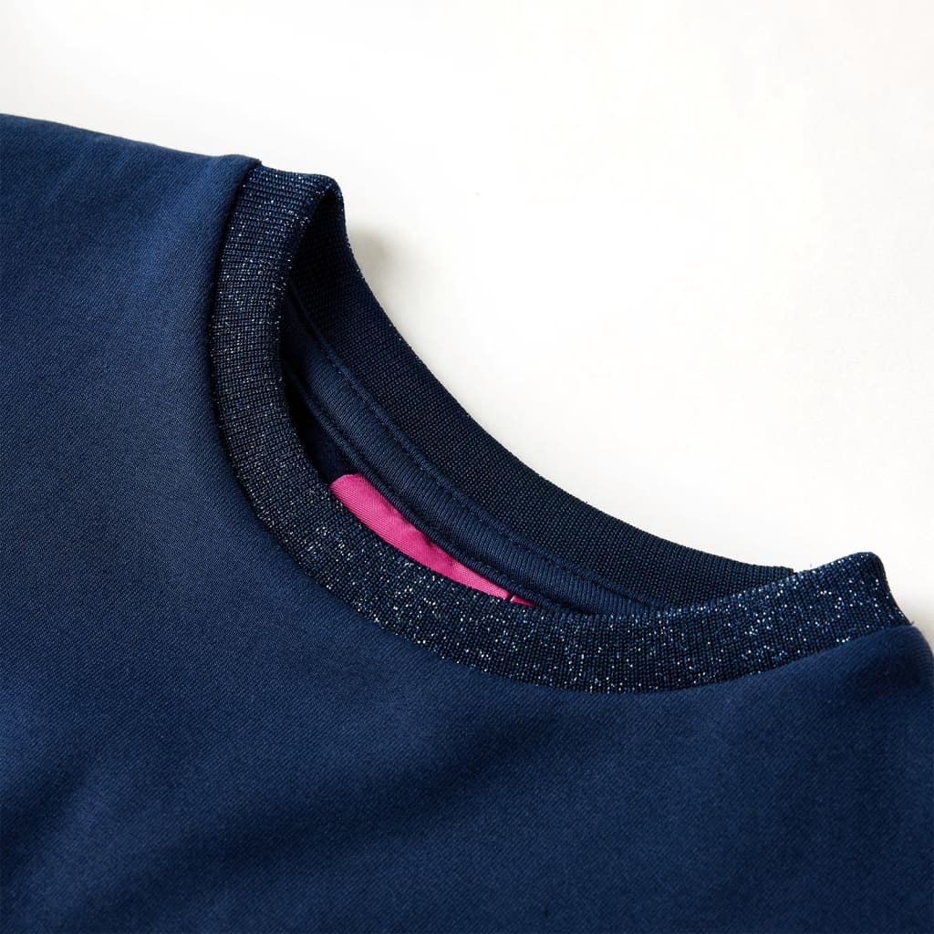 Thumbnail - vidaXL Kinderkleid mit Langen Ärmeln Marineblau 92