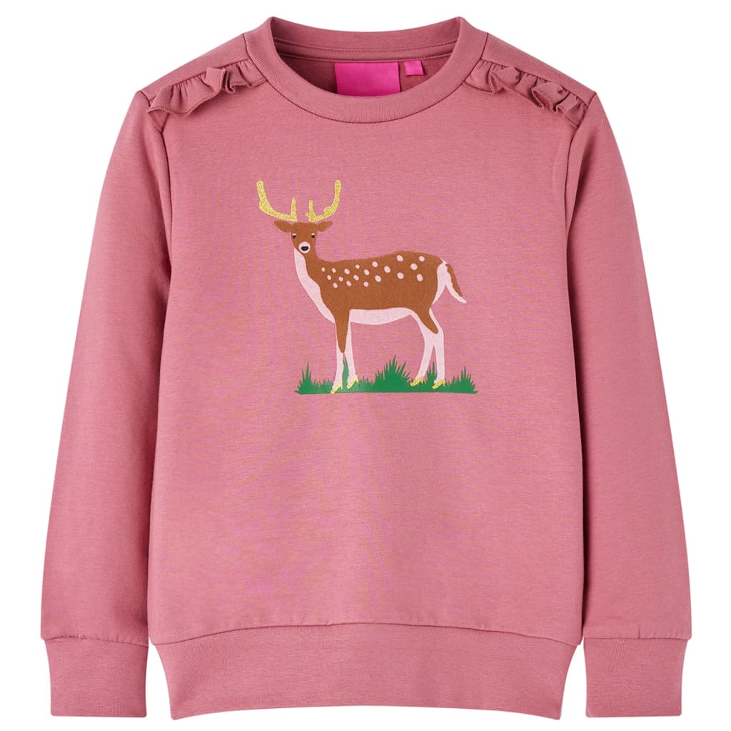 Kinder-Sweatshirt Himbeerrosa 92