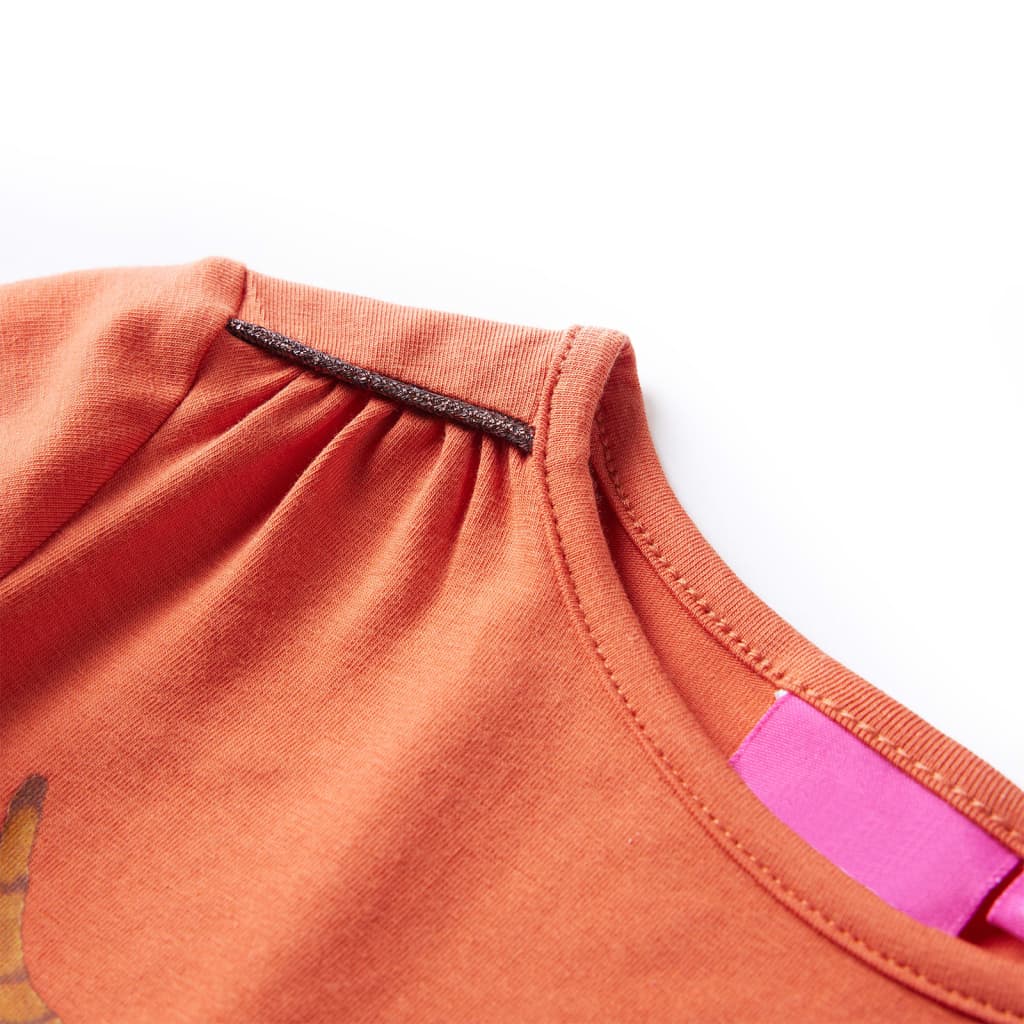 Thumbnail - vidaXL Kinder-Langarmshirt Dunkelorange 140