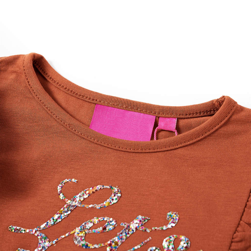 Thumbnail - vidaXL Kinder-Langarmshirt Cognac 104