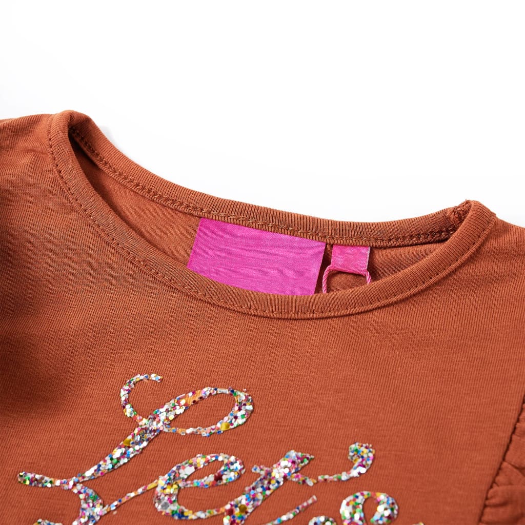 Thumbnail - vidaXL Kinder-Langarmshirt Cognac 116