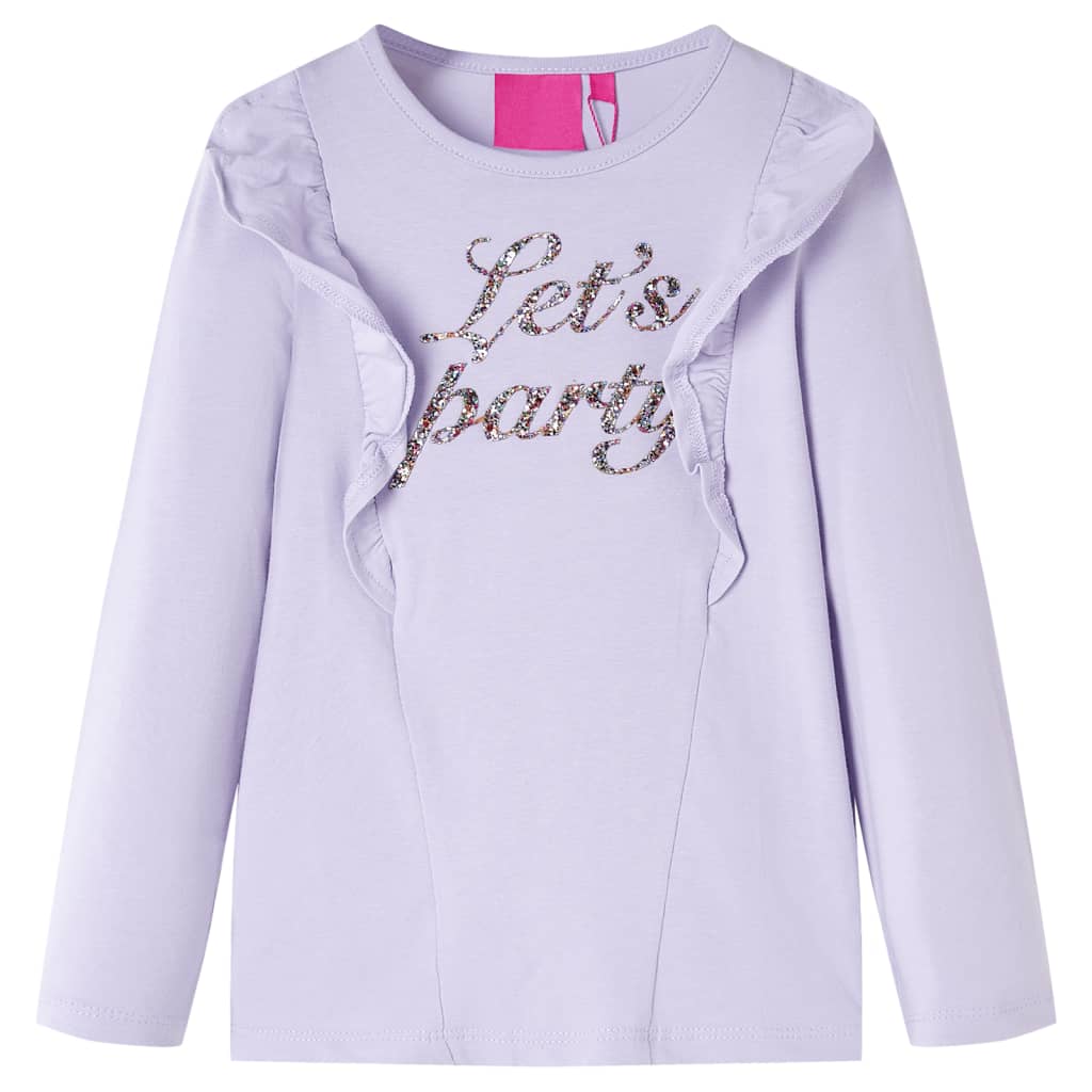 vidaXL Kinder-Langarmshirt Helllila 104