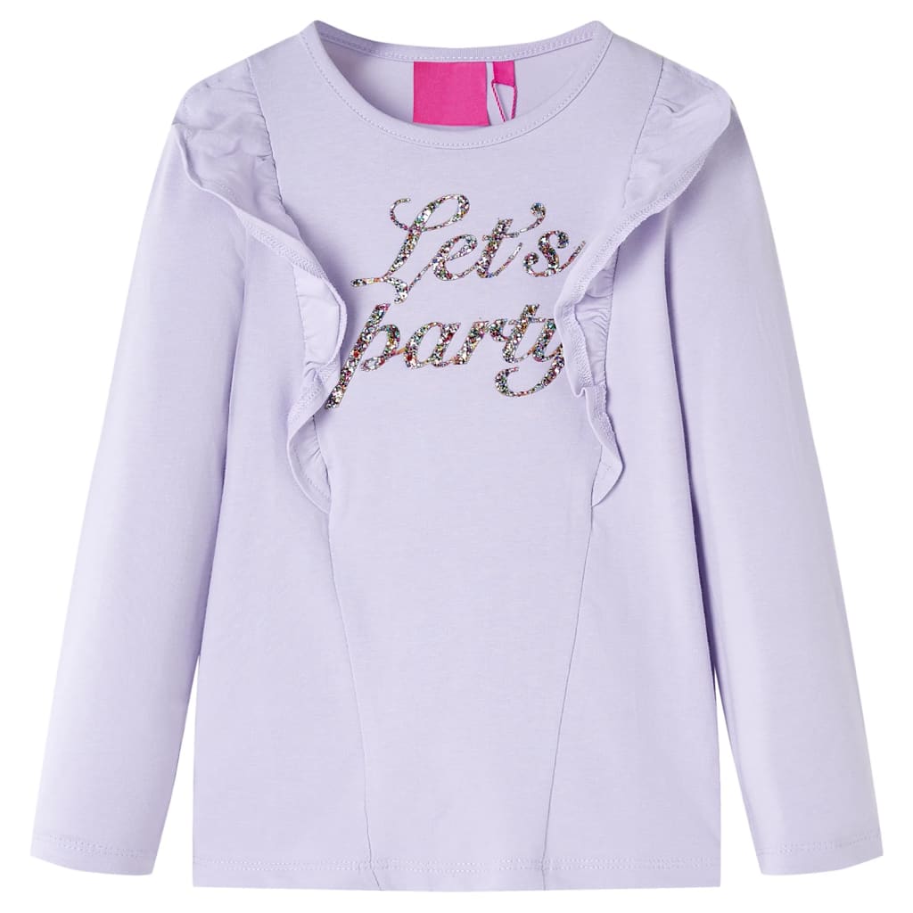 vidaXL Kinder-Langarmshirt Helllila 128