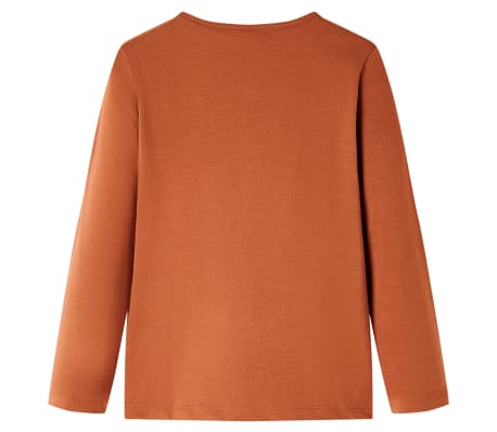 Kinder-Langarmshirt Cognac 104