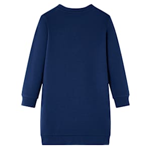 Dziecięca sukienka dresowa, granatowa, 140