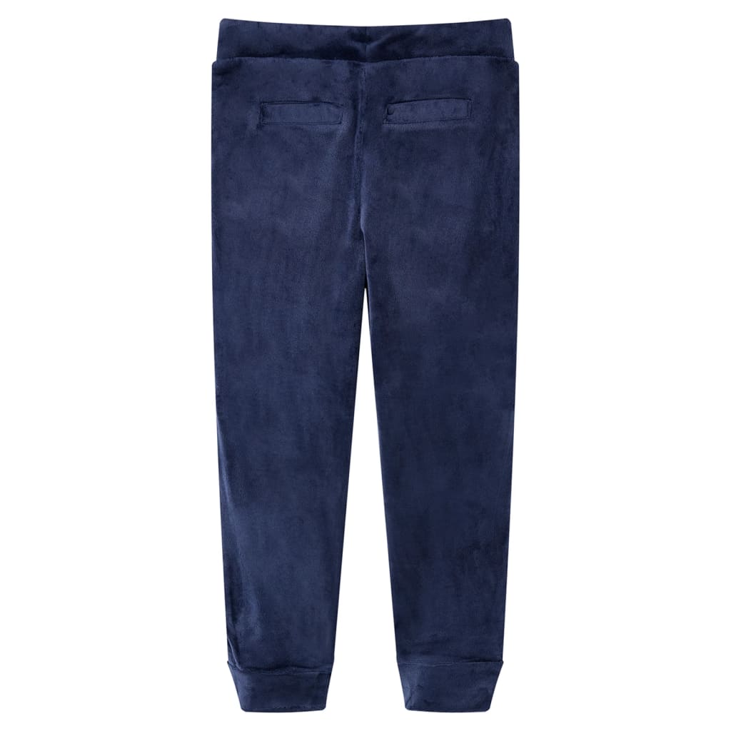 vidaXL Kinderjoggingbroek 140 marineblauw afbeelding