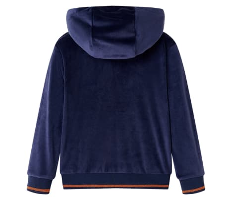 Kinder-Kapuzenjacke Marineblau 128