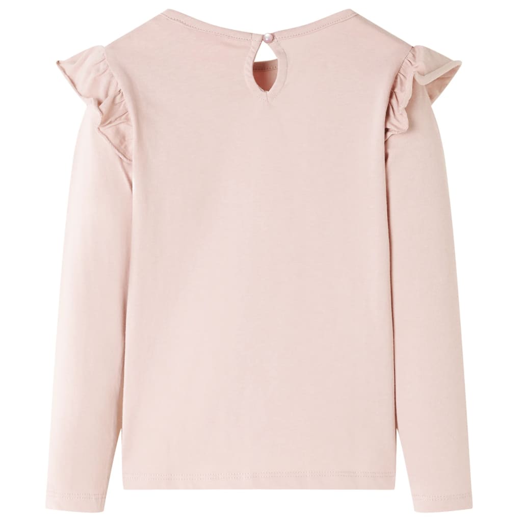 vidaXL Kindershirt met lange mouwen 128 roze afbeelding