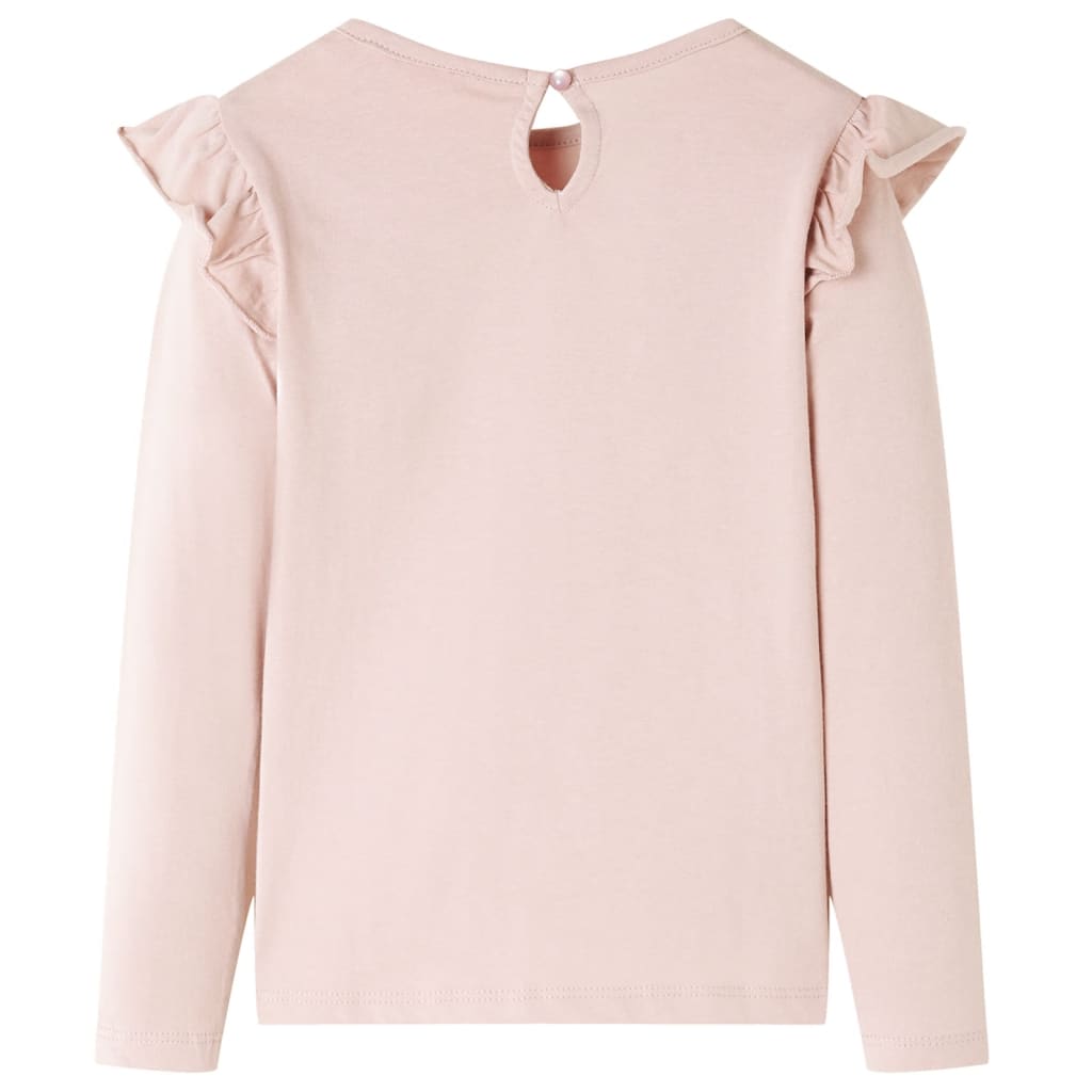 vidaXL Kindershirt met lange mouwen 140 roze afbeelding