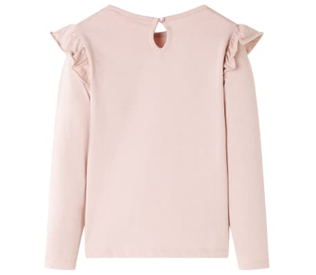 Tricou cu m&acirc;neci lungi, pentru copii, roz, 140