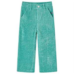Otroške hlače žamet mint zelena 92