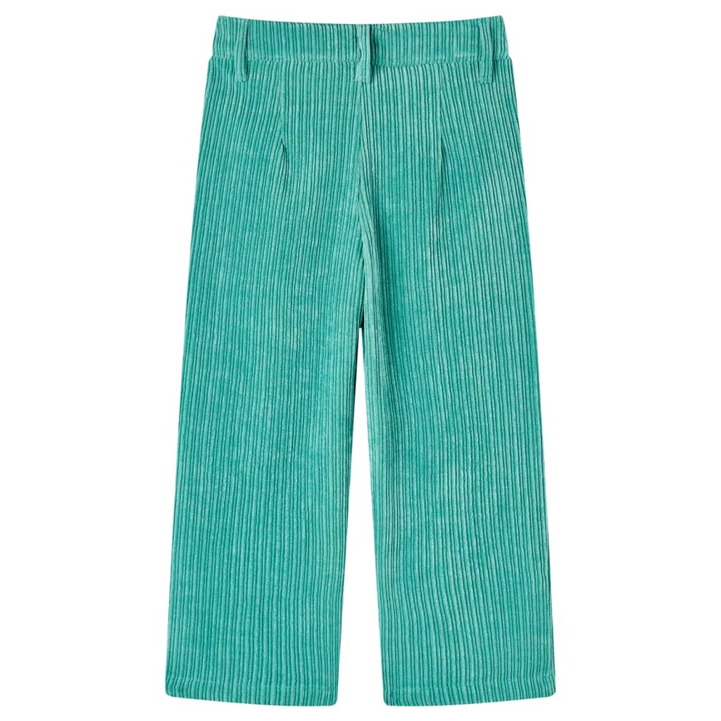 vidaXL Kinderbroek 92 ribfluweel mintgroen afbeelding