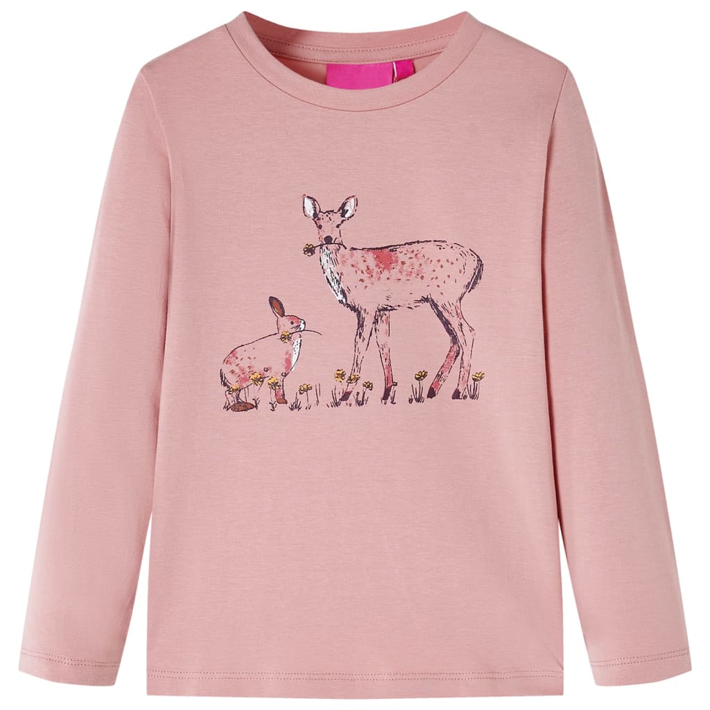 vidaXL Kinder-Langarmshirt Rosa 92