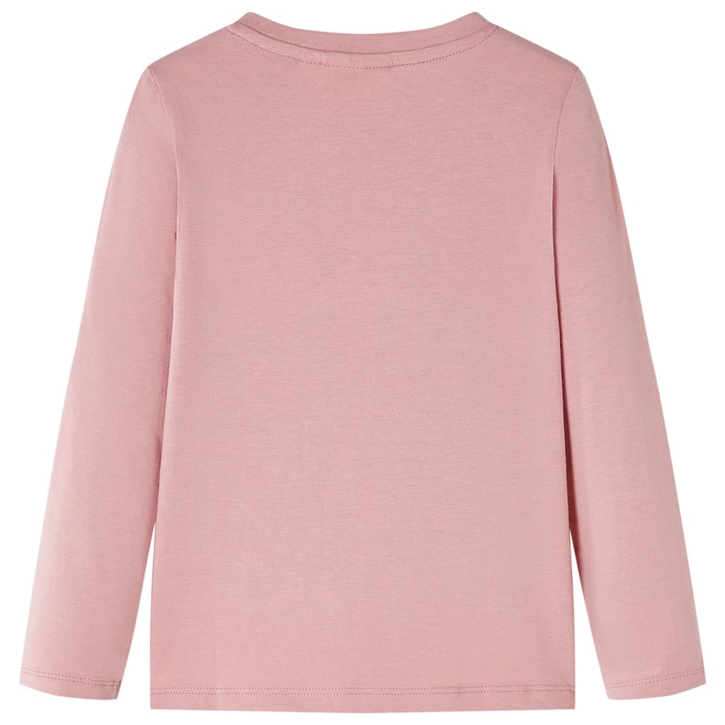 vidaXL Kindershirt met lange mouwen 128 roze afbeelding