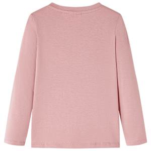 Tricou de copii cu m&acirc;neci lungi, roz, 140
