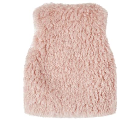 Kids' Vest Faux Fur Light Pink 128