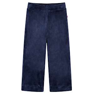 Otroške hlače žamet temno modra 92