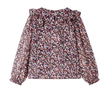 Chemise pour enfants &agrave; manches longues rose fonc&eacute; 116