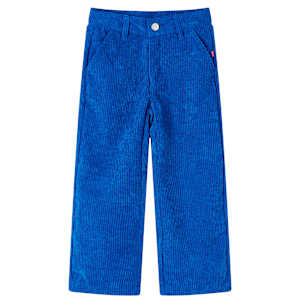 Otroške hlače rebrasti žamet kobalt modra 104