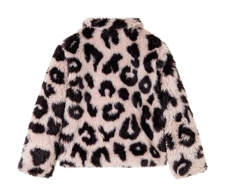 Kids' Coat Faux Fur Light Pink 140