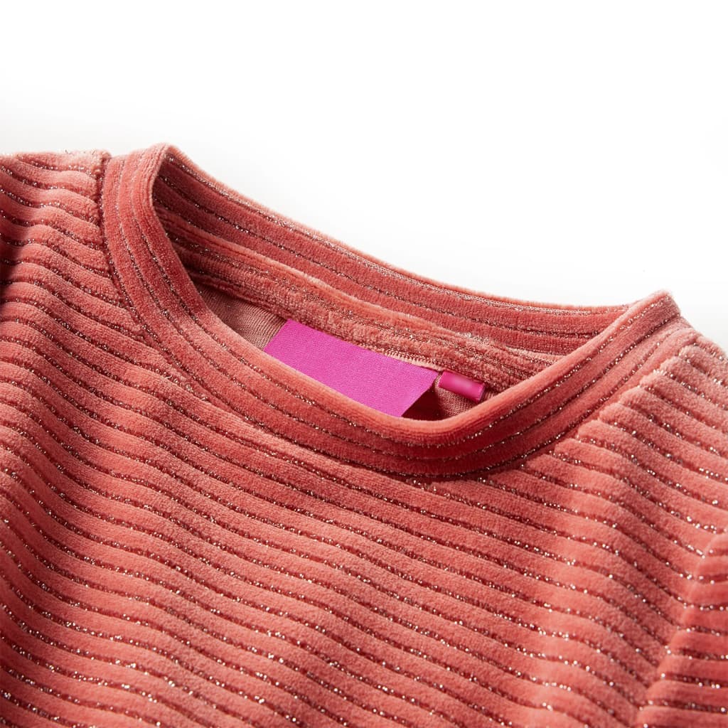 Thumbnail - vidaXL Kinderkleid mit Langen Ärmeln Mittelrosa 128