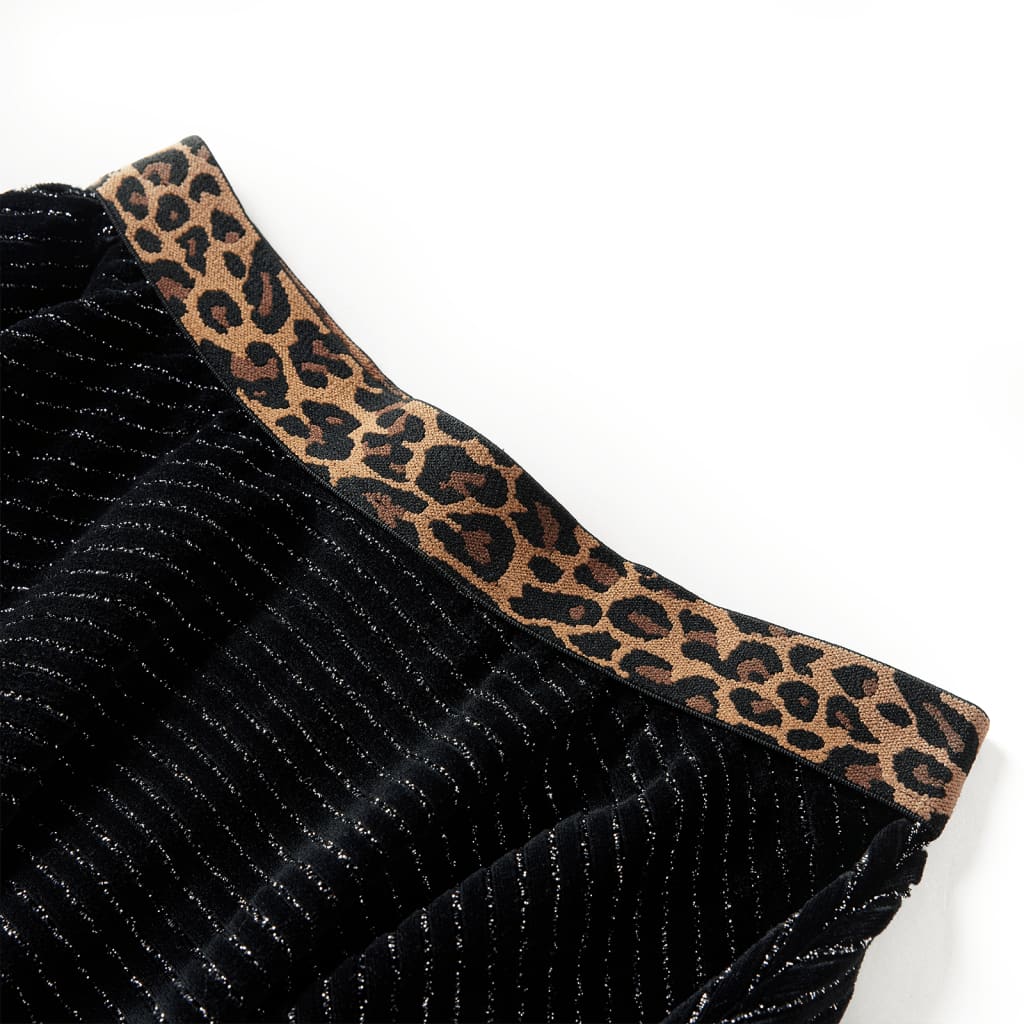 Thumbnail - vidaXL Kinderrock mit Bund in Leopardenmuster Schwarz 116