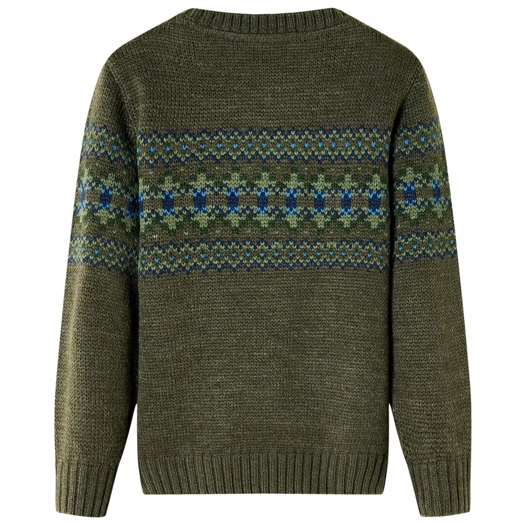 Thumbnail - vidaXL Kinderpullover Gestrickt Khaki 92