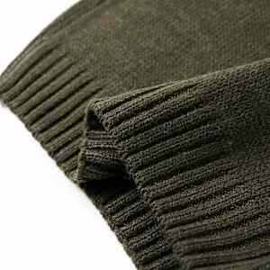 Dětský svetr pletený khaki 104 - obrázek 6