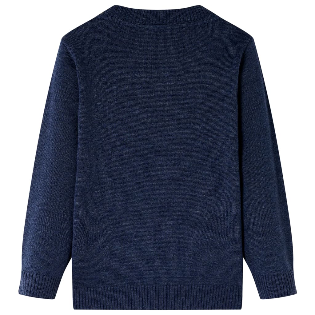 vidaXL Kindertrui gebreid 116 marineblauw afbeelding