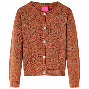 Otroška jopica pletena konjak 92