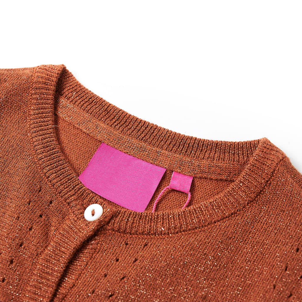 Thumbnail - vidaXL Kinder-Strickjacke Cognac 140