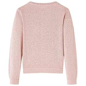 Cardigan pentru copii tricotat, roz deschis, 128