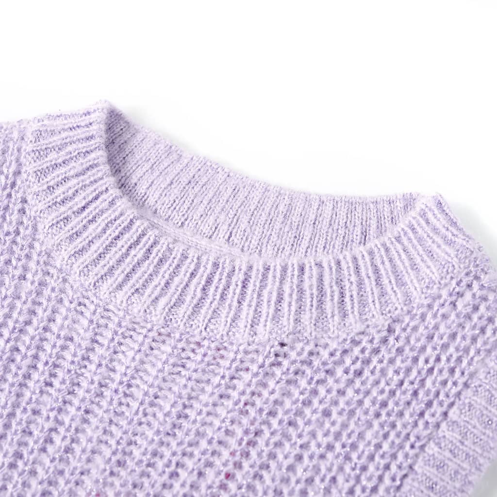 Thumbnail - vidaXL Kinder-Pulloverweste Gestrickt Helllila 92