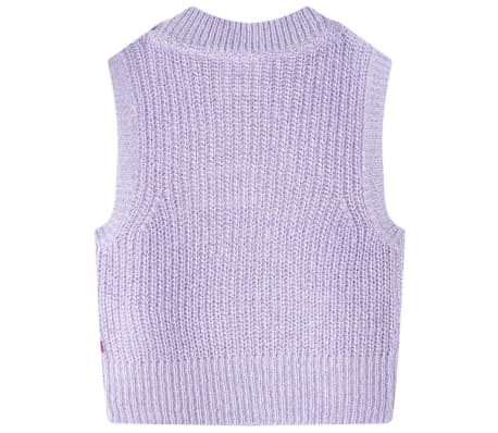 Kinderspencer gebreid 140 lichtlila