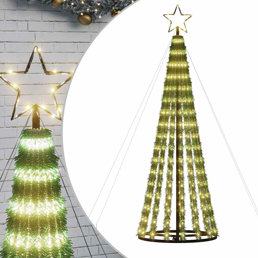 vidaXL LED vánoční stromek 275 teplých bílých LED diod 180 cm