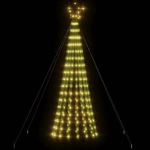 LED božično drevo 275 LED tople bele 180 cm - slika 3